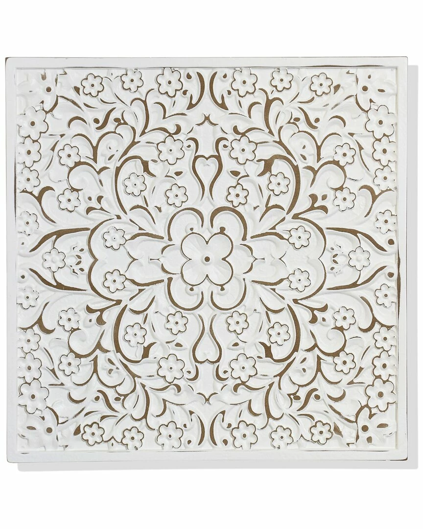 StyleCraft Lara Antique Wooden Wall Mandala Plaque Home Mirrors & Wall Art