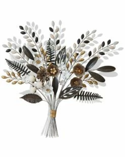 StyleCraft Lilian Metal Flower Bouquet Wall Art Home Mirrors & Wall Art