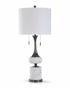 Stylecraft Arabescato Table Lamp Home Table & Desk Lamps