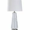 Stylecraft Steel & Glass Table Lamp Home Table & Desk Lamps