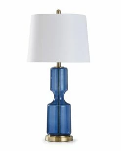 Stylecraft Steel & Glass Table Lamp Home Table & Desk Lamps